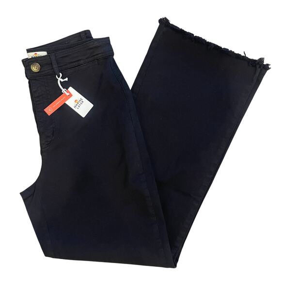 NWT Marine Layer Women’s Raw Edge Bridget Back Pocket Pants Faded Black Size 10 - Picture 1 of 10